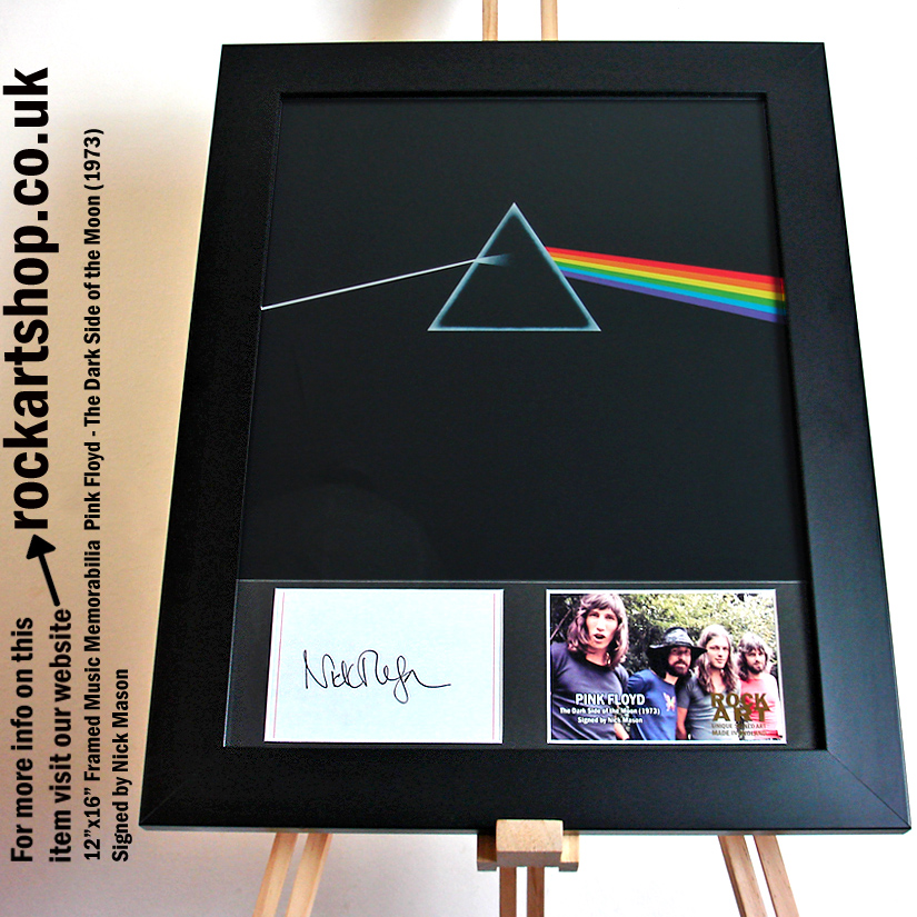 PINK FLOYD THE DARK SIDE OF THE MOON SIGNED BY NICK MASON
