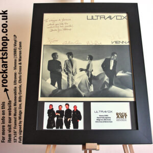 ULTRAVOX VIENNA VINYL LP SIGNED MIDGE +BILLY +CHRIS +WARREN