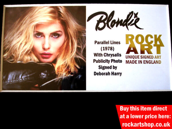 BLONDIE SIGNED MUSIC MEMORABILIA