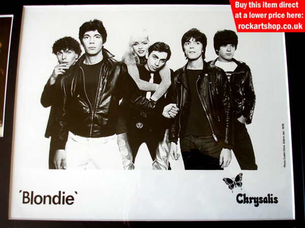 BLONDIE PUBLICITY PHOTO CHRYSALIS RECORDS