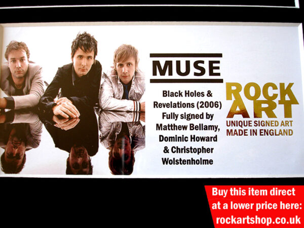 MUSE FULLY SIGNED MUSIC MEMORABILIA