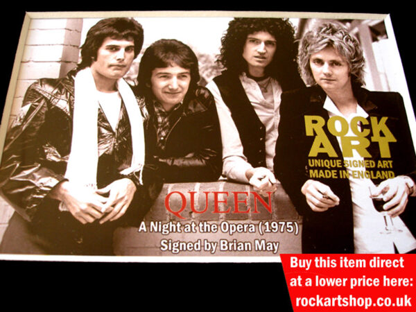 QUEEN A NIGHT AT THE OPERA SIGNED MUSIC MEMORABILIA