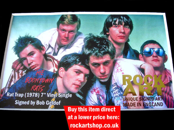 BOOMTOWN RATS SIGNED MUSIC MEMORABILIA