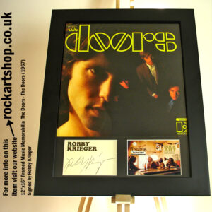 THE DOORS SIGNED ROBBY KRIEGER AUTOGRAPHED MUSIC MEMORABILIA