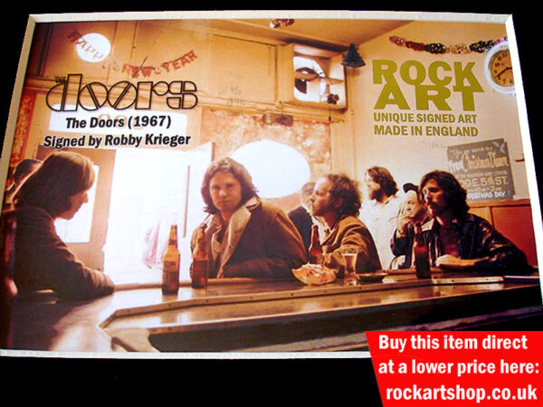 THE DOORS AUTOGRAPHED MUSIC MEMORABILIA