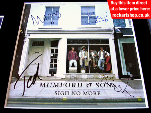 MUMFORD & SONS SIGNED SIGH NO MORE