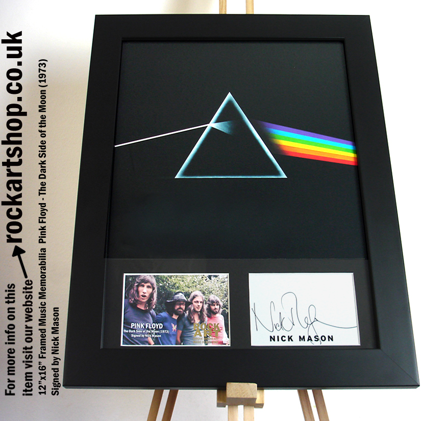 NICK MASON DARK SIDE OF THE MOON PINK FLOYD SIGNED MUSIC MEMORABILIA