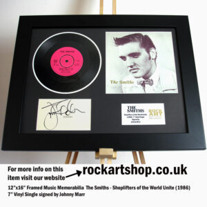 JOHNNY MARR SHOPLIFTERS OF THE WORLD THE SMITHS SIGNED VINYL