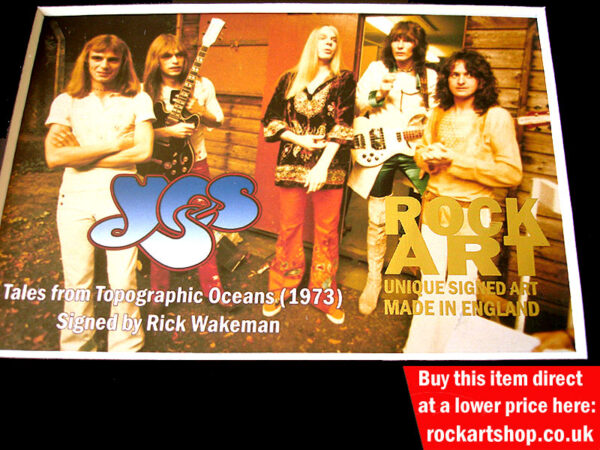 YES SIGNED MUSIC MEMORABILIA