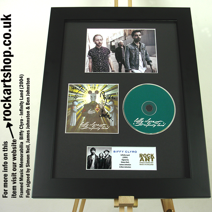 BIFFY CLYRO INFINITY LAND SIGNED SIMON NEIL +JAMES +BEN JOHNSTON