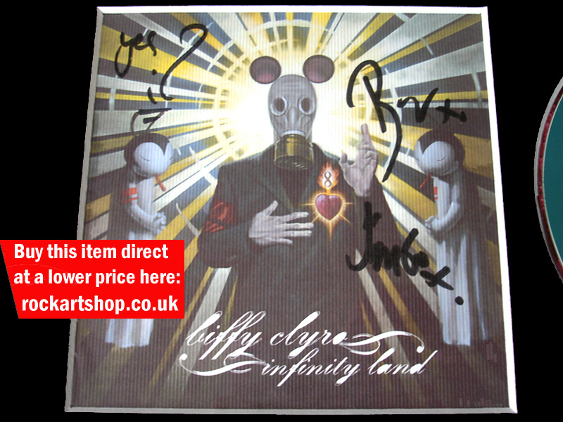 BIFFY CLYRO INFINITY LAND AUTOGRAPHED
