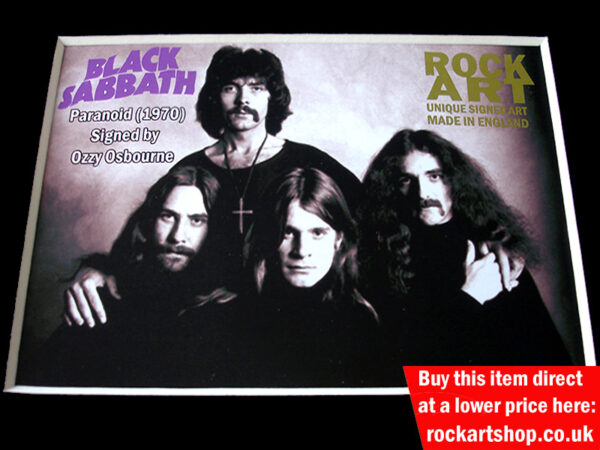 BLACK SABBATH AUTOGRAPHED MUSIC MEMORABILIA