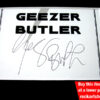 Geezer Butler Autograph