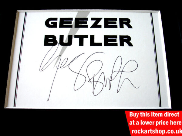 Geezer Butler Autograph