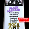 BLACK SABBATH SIGNED MUSIC MEMORABILIA