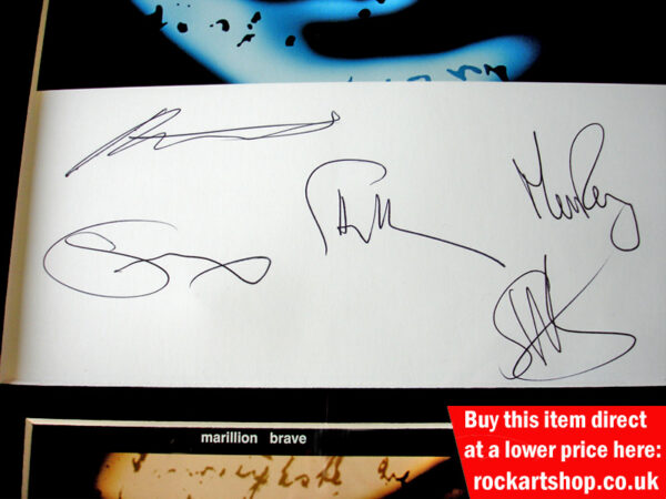 MARILLION AUTOGRAPHED BRAVE