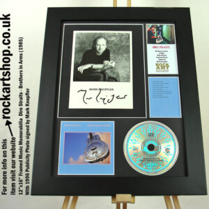 DIRE STRAITS BROTHERS IN ARMS SIGNED MARK KNOPFLER AUTOGRAPHED