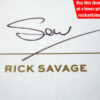 Rick Savage Autograph