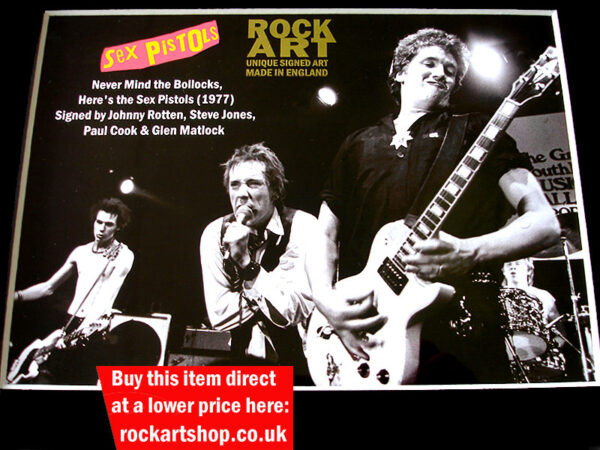 SEX PISTOLS SIGNED MUSIC MEMORABILIA