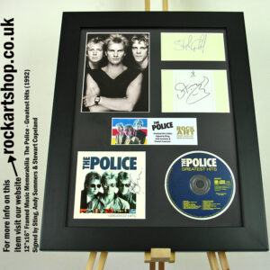 STING ANDY STEWART AUTOGRAPHED THE POLICE SIGNED MUSIC MEMORABILIA