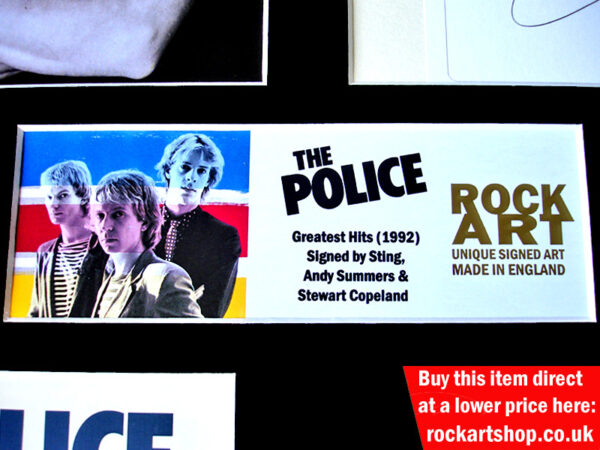 THE POLICE SIGNED MUSIC MEMORABILIA