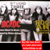 AC/DC SIGNED MUSIC MEMORABILIA