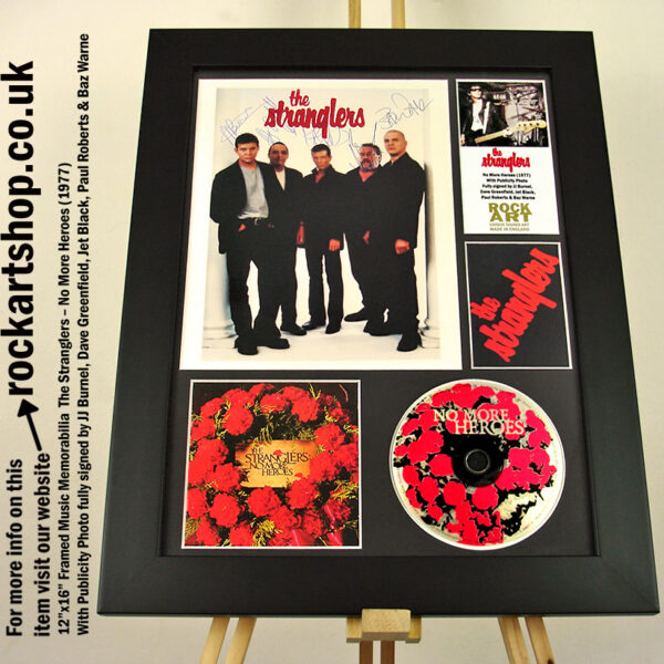 THE STRANGLERS FULLY SIGNED JJ BURNEL +DAVE+JET BLACK +PAUL+BAZ