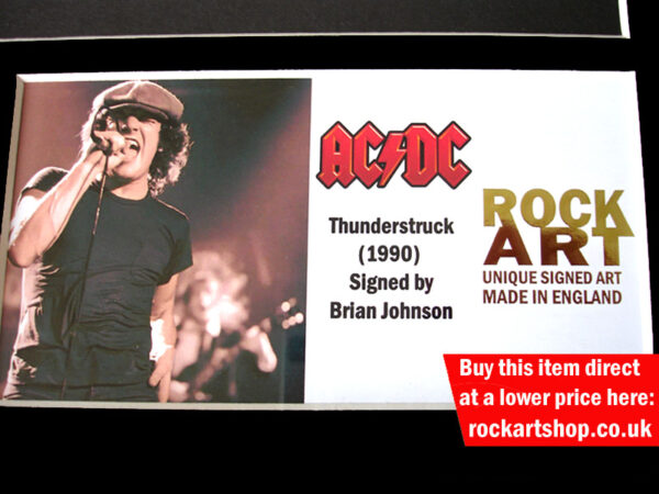 AC/DC SIGNED MUSIC MEMORABILIA