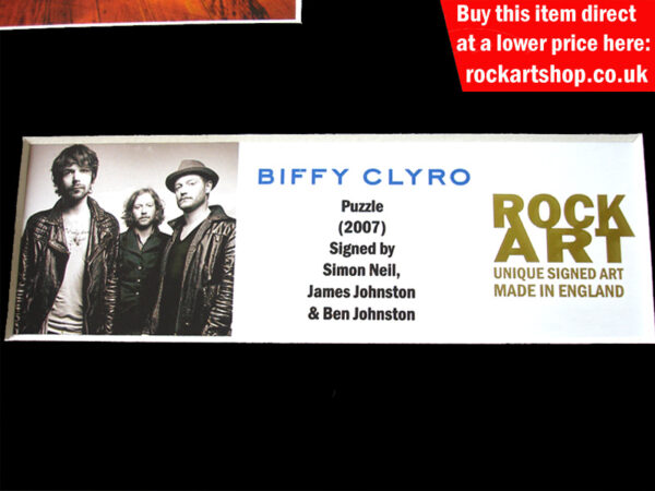 BIFFY CLYRO AUTOGRAPHED MUSIC MEMORABILIA