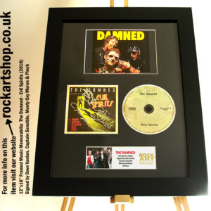 DAVE VANIAN +CAPTAIN SENSIBLE THE DAMNED SIGNED MUSIC MEMORABILIA