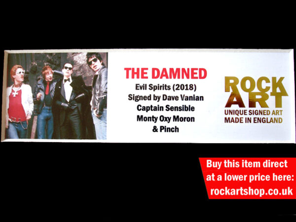 THE DAMNED SIGNED MUSIC MEMORABILIA