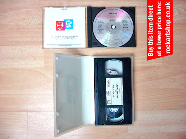 ELTON JOHN Two Rooms VHS Autographed
