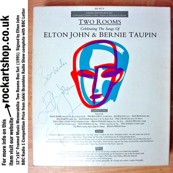 ELTON JOHN SIGNED MUSIC MEMORABILIA