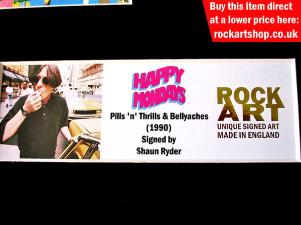 HAPPY MONDAYS AUTOGRAPHED MUSIC MEMORABILIA