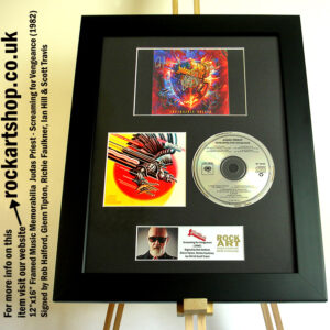 SCREAMING FOR VENGEANCE JUDAS PRIEST SIGNED MUSIC MEMORABILIA