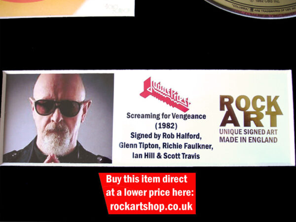 JUDAS PRIEST SIGNED MUSIC MEMORABILIA