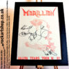 MARILLION SALIVA TEARS POSTER AUTOGRAPHED FISH STEVE MARK PETE IAN MARILLION SALIVA TEARS POSTER AUTOGRAPHED FISH STEVE MARK PETE IAN