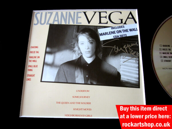 SUZANNE VEGA AUTOGRAPHED ALBUM