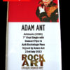 ADAM & THE ANTS AUTOGRAPHED MUSIC MEMORABILIA