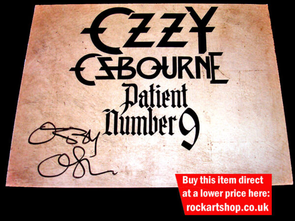 BLACK SABBATH OZZY OSBOURNE AUTOGRAPHED