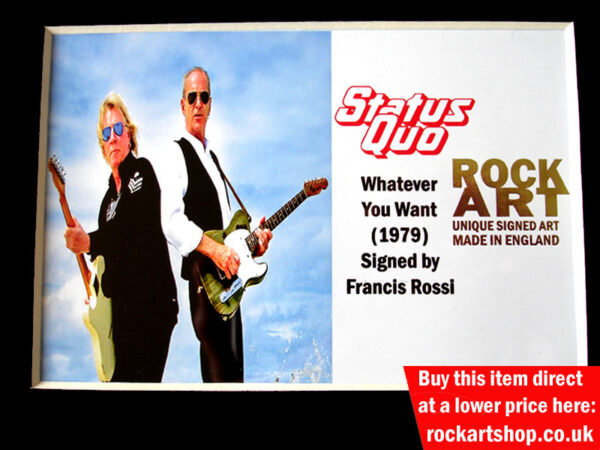 SIGNED FRANCIS ROSSI