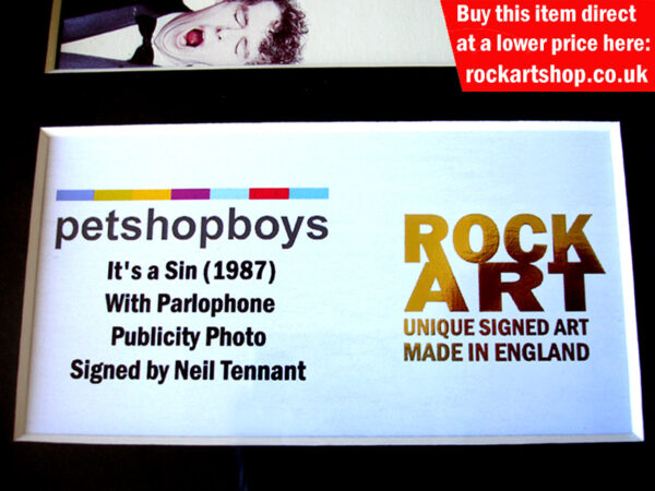 PET SHOP BOYS AUTOGRAPHED MUSIC MEMORABILIA