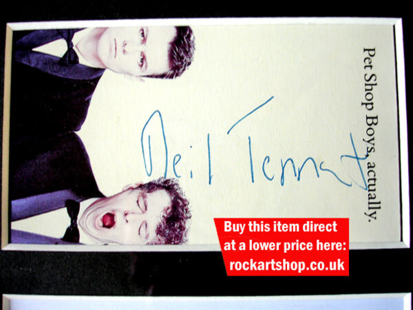 PET SHOP BOYS AUTOGRAPHED NEIL TENNANT