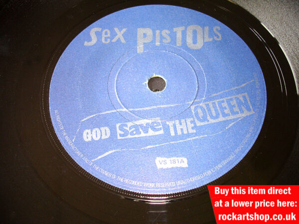 SEX PISTOLS GOD SAVE THE QUEEN AUTOGRAPHED