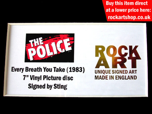THE POLICE SIGNED MUSIC MEMORABILIA