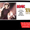 AC/DC AUTOGRAPHED MUSIC MEMORABILIA