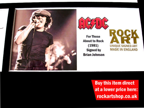 AC/DC AUTOGRAPHED MUSIC MEMORABILIA