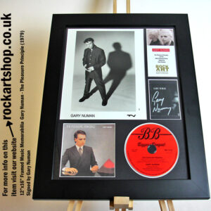 THE PLEASURE PRINCIPLE GARY NUMAN SIGNED MUSIC MEMORABILIA