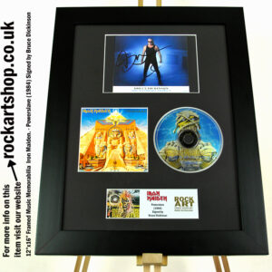 IRON MAIDEN SIGNED POWERSLAVE AUTOGRAPHED BRUCE DICKINSON