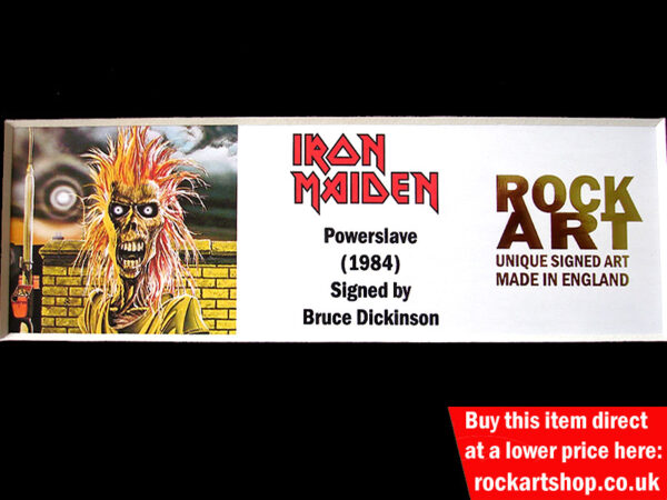 IRON MAIDEN AUTOGRAPHED MUSIC MEMORABILIA